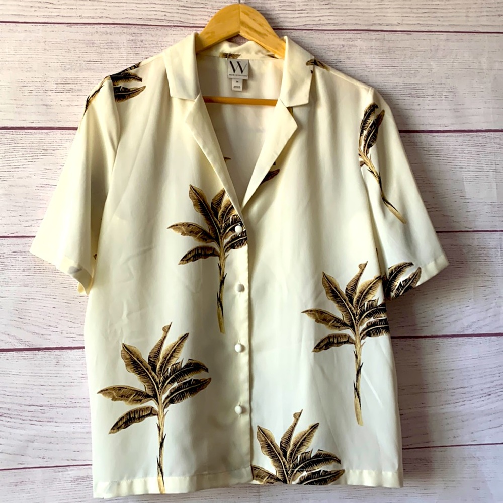 Palms detail blouse